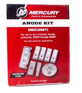 Kit Anodo De Zinc (Alum) Mercury Fuera De Borda