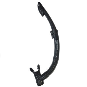 Snorkel de Buceo Silicona Negra Cazasubmarina
